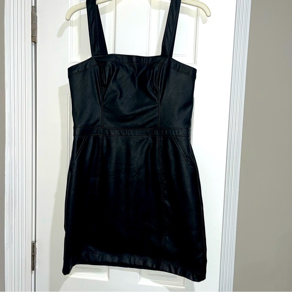 Abercrombie Faux Leather Mini Dress - Picture 1 of 5